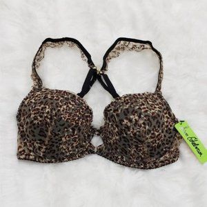 Sam Edelman Cheetah lace convertible bra 36C